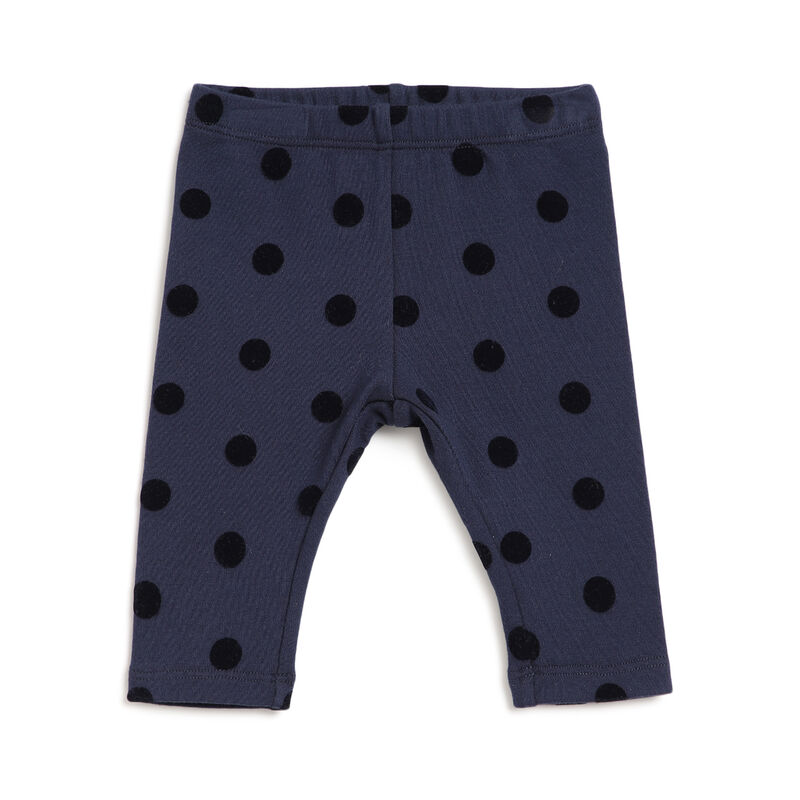Girls Dark Blue Printed Leggings image number 0